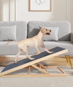 Wooden Foldable Pet Ramp Adjustable Height