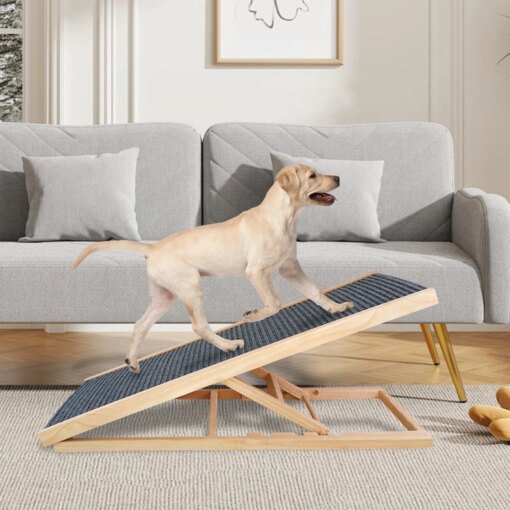 Wooden Foldable Pet Ramp Adjustable Height
