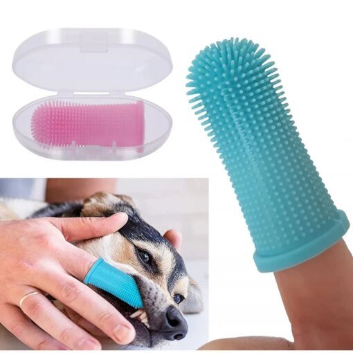 Dog  Finger Toothbrush Teeth Cleaning Breath